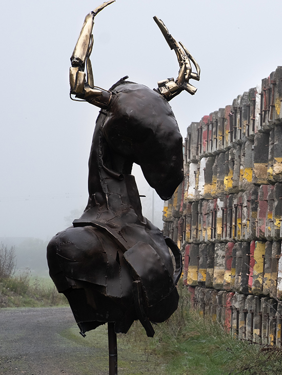 Boeuf sur colonnette